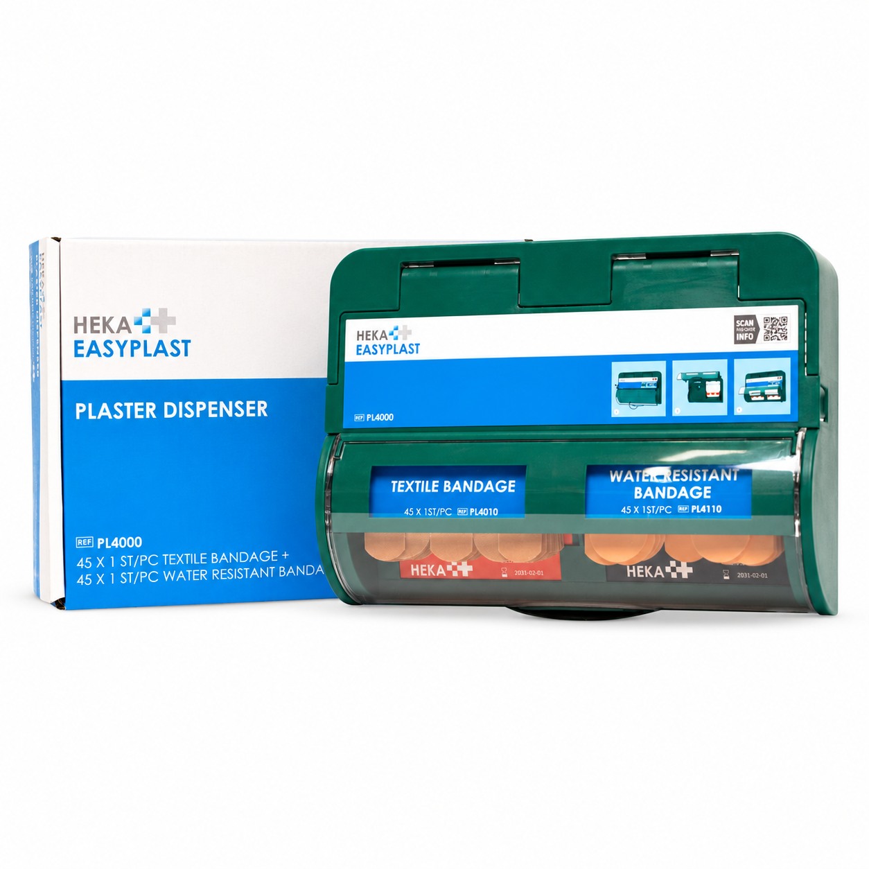 Gevulde Heka EasyPlast PL4000-pleisterdispenser